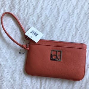 *NEW* Orange Calvin Klein Wristlet